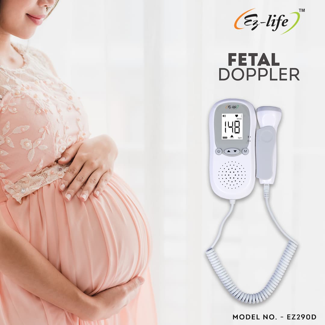 Digital Fetal Doppler Baby Heartbeat Monitor with LCD  Display EZ290 2