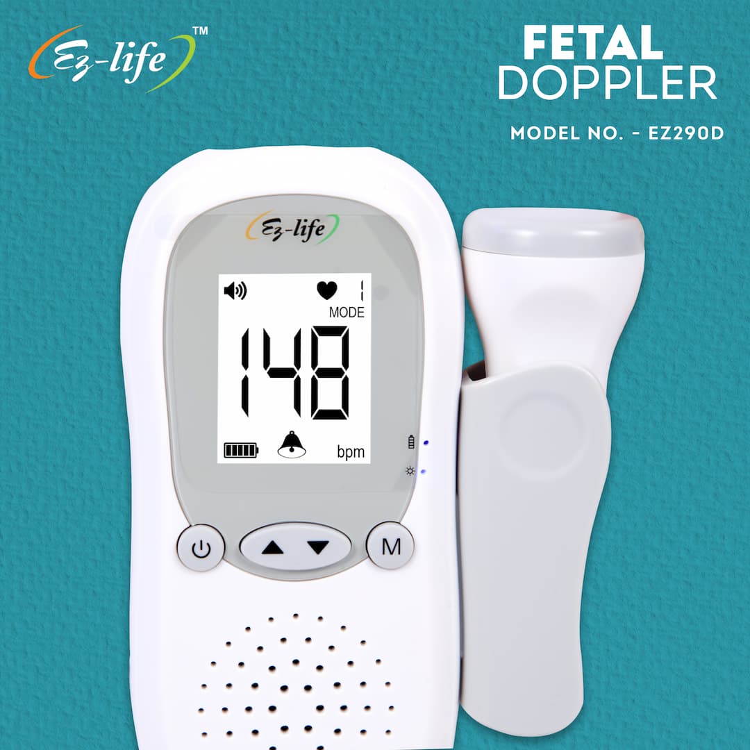 Digital Fetal Doppler Baby Heartbeat Monitor with LCD  Display EZ290 3