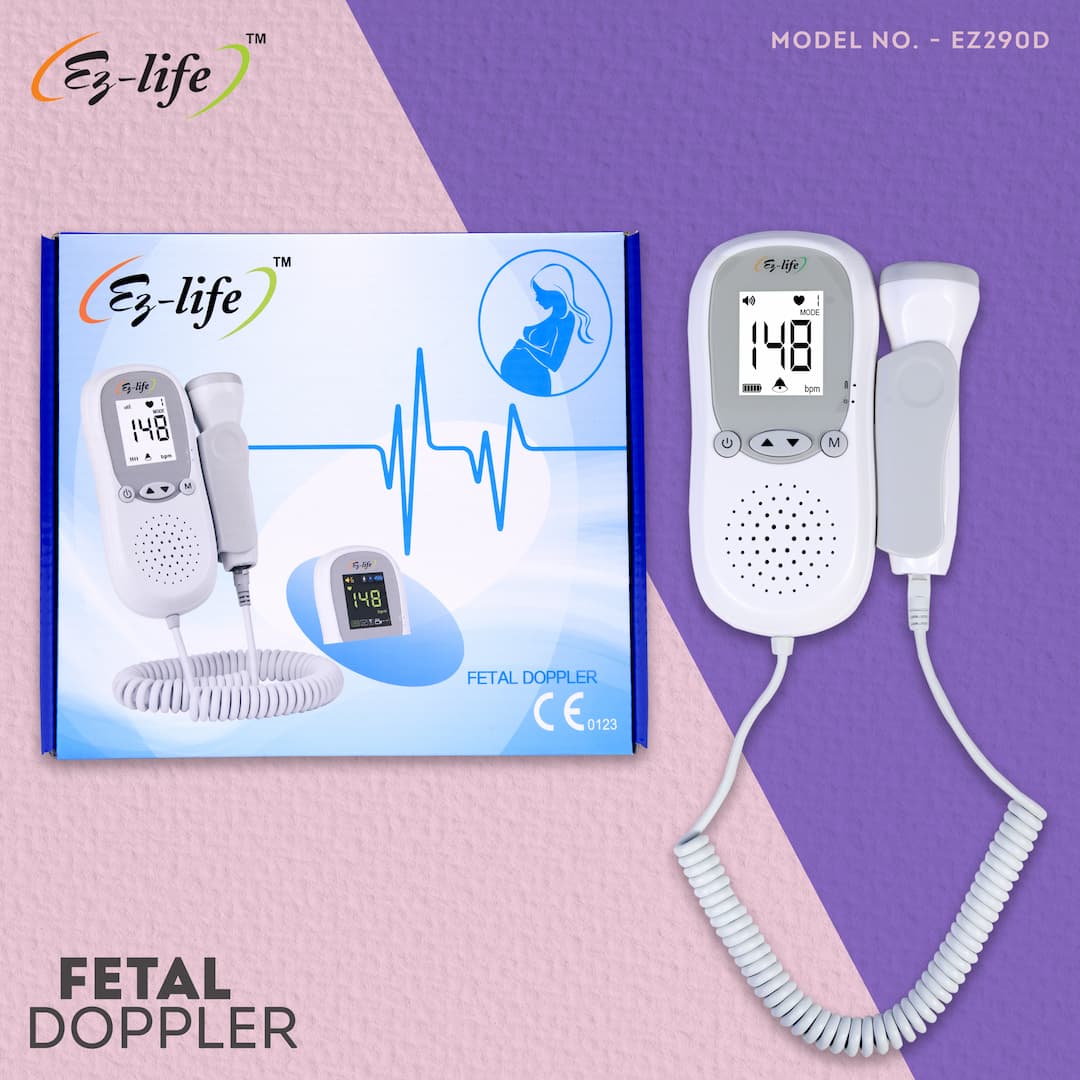 Digital Fetal Doppler Baby Heartbeat Monitor with LCD  Display EZ290 4