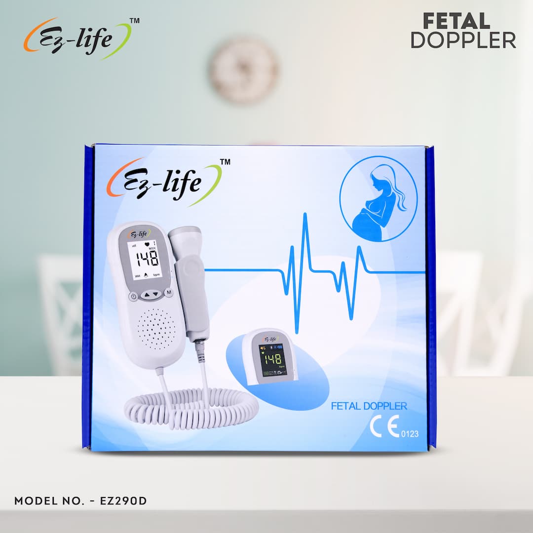 Digital Fetal Doppler Baby Heartbeat Monitor with LCD  Display EZ290 5
