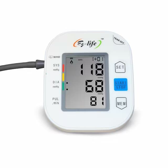 Digital Blood Pressure Monitor-Large LCD Display One -Touch Operation and Memory Function EZ-511 2