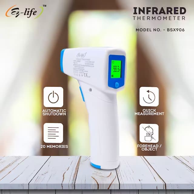 Non-Contact Infrared Thermometer - Fast Hygienic Forehead Scanning BSX 906 9