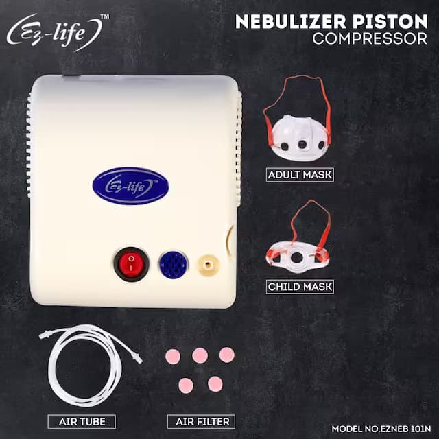 Nebulizer Machine - Quiet Compressor with Filters Adult and Child Masks EZ-NEB 101N 5