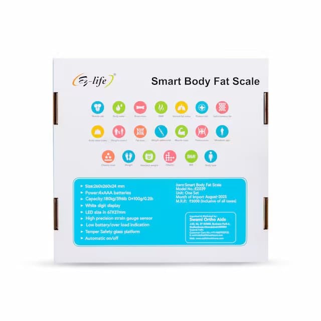SMART BODY FAT SCALE 180 KG-EZ039 5