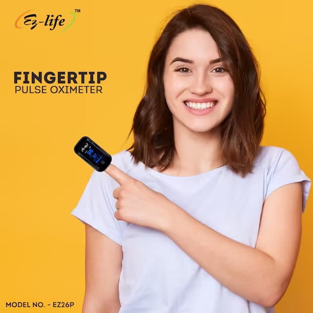 Fingertip Pulse Oximeter - SpO2 - PR Monitor - HD Display with Perfusion Index with Battery EZ 26P 11