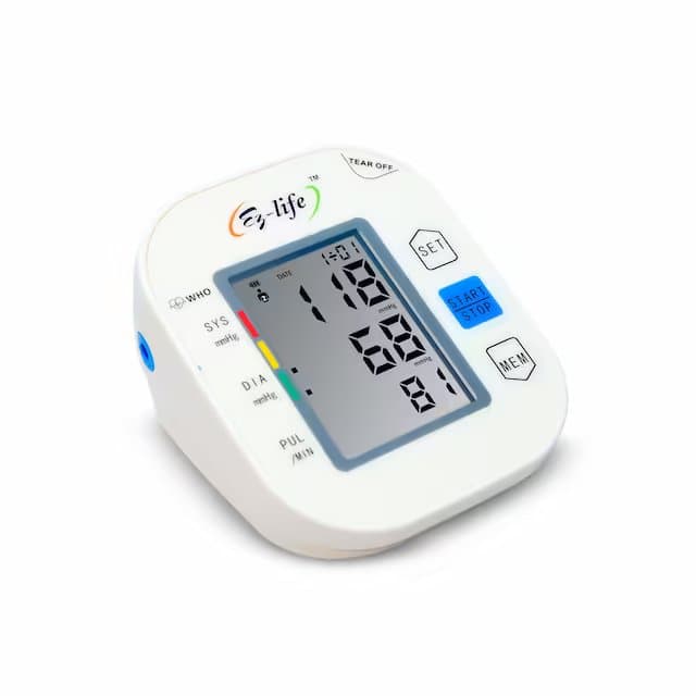 Digital Blood Pressure Monitor-Large LCD Display One -Touch Operation and Memory Function EZ-511 1