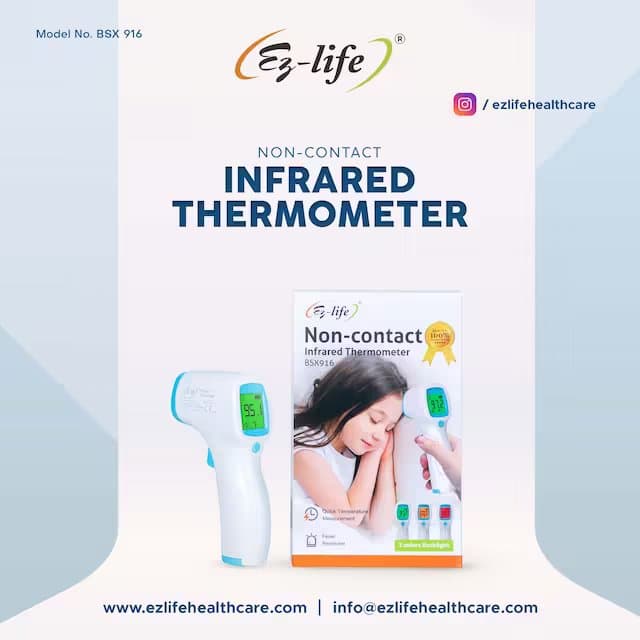 Non-Contact Infrared Thermometer - Fast Hygienic Forehead Scanning BSX 916 10