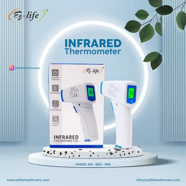 Non-Contact Infrared Thermometer - Fast Hygienic Forehead Scanning BSX 906 7