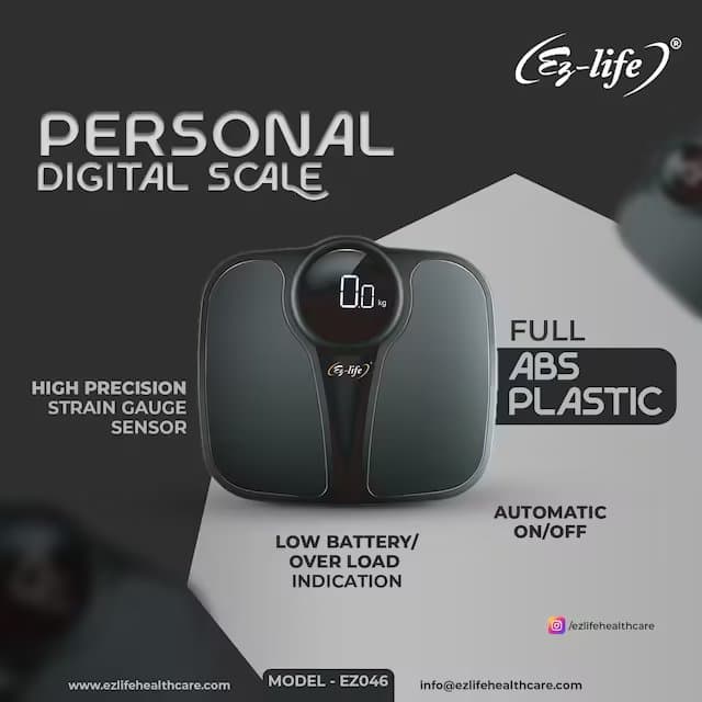 Personal Digital Scale 200 KG Full ABS Plastic - EZ046 6