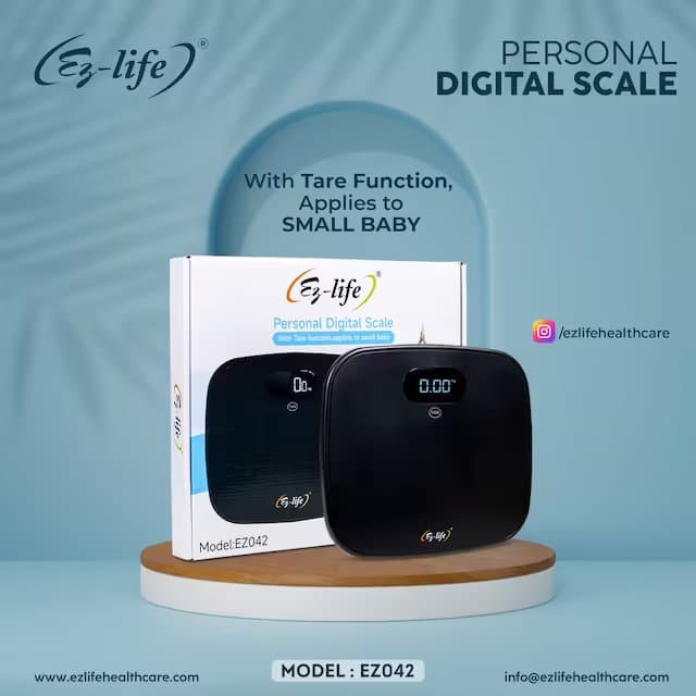 Personal Digital Scale 200 KG Full ABS Plastic With Tare Function - EZ042 6