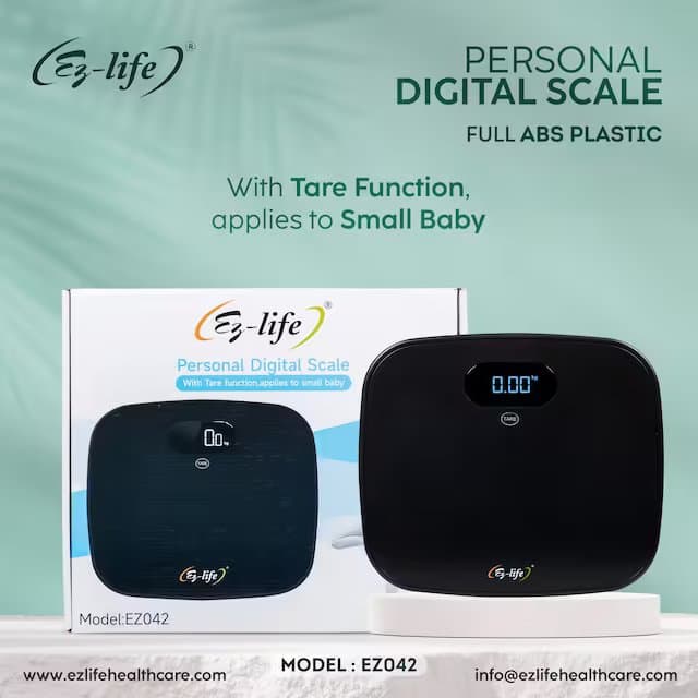 Personal Digital Scale 200 KG Full ABS Plastic With Tare Function - EZ042 7