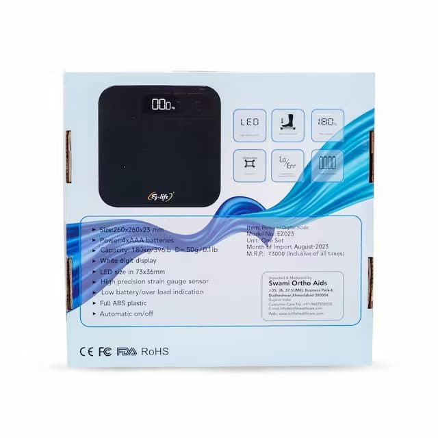 Personal Digital Scale 180kg Full Abs Plastic - EZ023 5